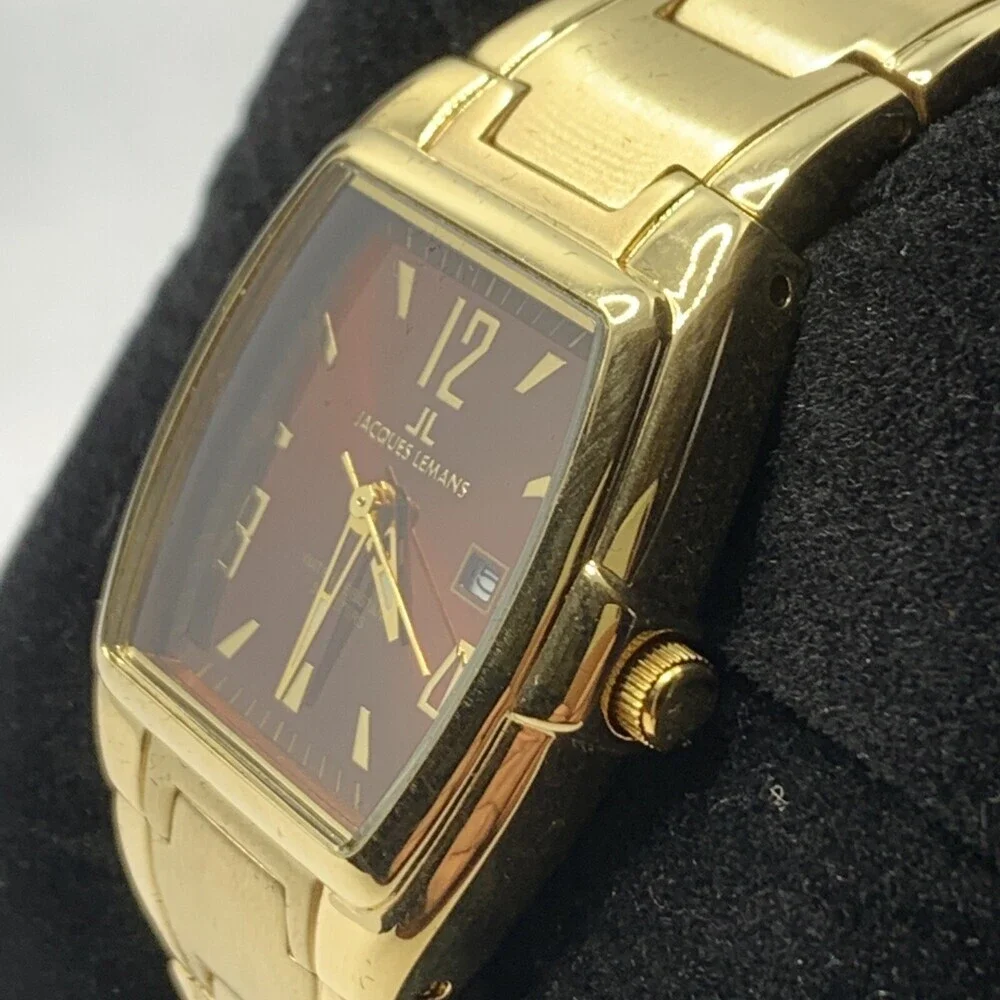 Jacques Lemans 1-1093G Women Gold Stainless Steel Analog Dial Quartz Watch ABA52